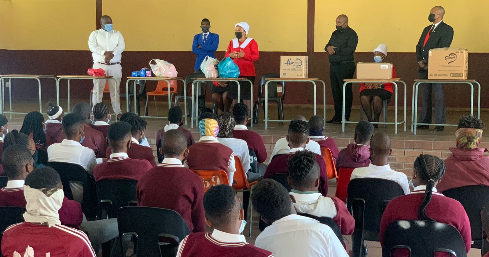 Sanitary towels distribution