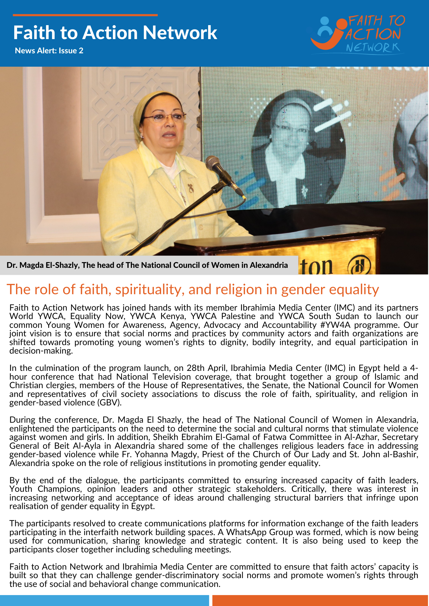 Faith to Action Network News Alert _Issue 2