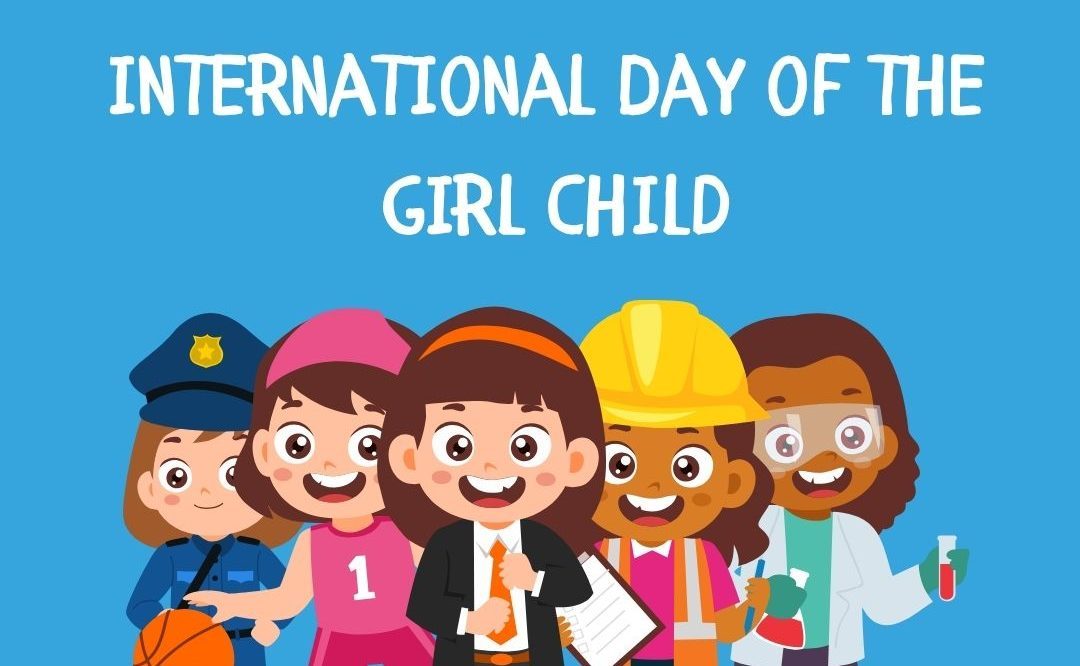 Yellow And Orange Illustrative International Day of the Girl Child Instagram Post